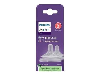 AVENT CUMLÍK na fľašu Natural Response 6 2 ks