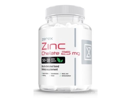 Zerex Zinok chelát 25 mg 60 ks