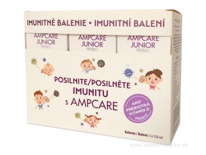 AMPCARE JUNIOR PREBIO IMUNITNÉ BALENIE sirup 3x150 ml