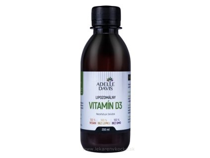 Adelle Davis Vitamín D3 lipozomálny 200 ml – podpora imunity a kostí | Lekáreň v KOCKE