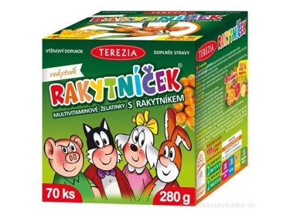 TEREZIA RAKYTNÍČEK multivit.želatínky s rakytníkom 70 ks