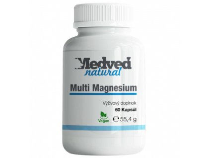 Medveď natural Magnesium multi 60 kapsúl