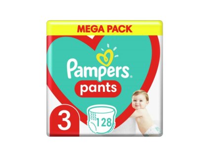 PAMPERS Pants Nohavičky plienkové jednorazové 3 (6-11 kg) 128 ks - MEGA PACK