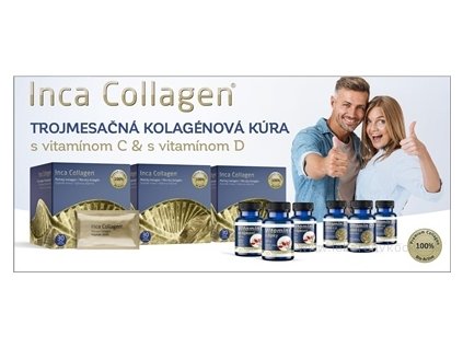 Inca Collagen Trojmesačná kolagénová kúra+vit.C&D 1 set