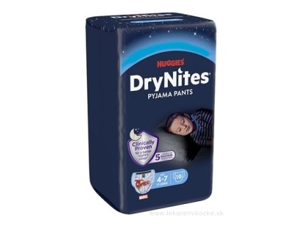 HUGGIES DRY NITES MEDIUM PRE CHLAPCOV (4-7 rokov) 10 ks