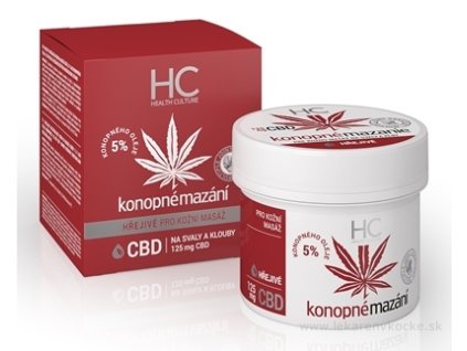 Health Culture Konopné mazanie hrejivé s CBD 125 ml