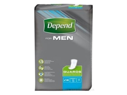 DEPEND FOR MEN inkontinenčné vložky pre mužov 14 ks