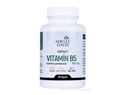 Adelle Davis VITAMÍN B5, kys. pantoténová 100 mg 60 ks