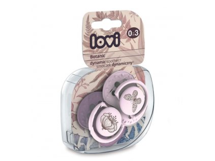Lovi dynamický utišujúci cumlík Botanic 0-3m 2 ks