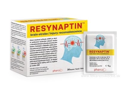 Resynaptin vrecúška – podpora pamäti a mozgových funkcií, 30 dávok (inositol, vitamíny B + antioxid.), pre duševnú vitalitu