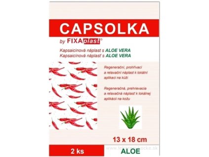 CAPSOLKA hrejivá kapsaicínová náplasť s ALOE VERA 2 ks