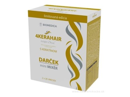 Biomedica 4KERAHAIR Kolagen drink s keratínom + Darček
