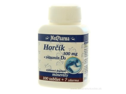 MedPharma HORČÍK 300MG+VIT. D tbl 100+7 zadarmo (107 ks)