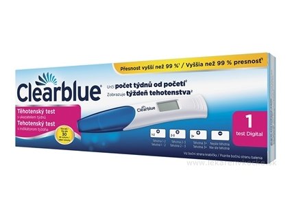 Tehotenský test Clearblue Digital 1 ks