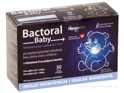 favea Bactoral Baby s vitamínom D 30 ks