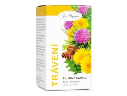 Dr. Popov Bylinné kapsuly Trávenie 60 kapsúl