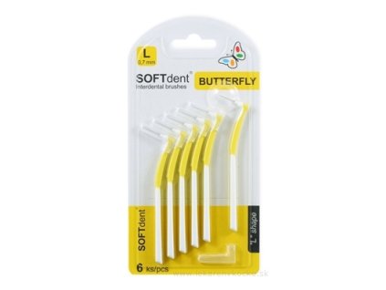 Medzizubné kefky SOFTdent Butterfly L 0,7 mm 6 ks