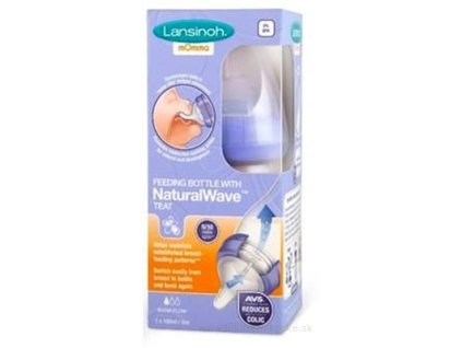 Lansinoh Dojčenská fľaša s NaturalWave cumľom 160 ml