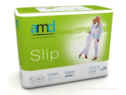 AMD Slip super large inkontinenčné plienky, obvod bokov 100 -160 cm nasiakavosť 3000ml 20 ks