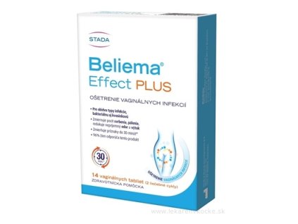 Beliema Effect Plus vaginálne tablety 14 ks