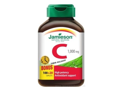 JAMIESON VITAMÍN C 1000 mg tbl s postupným uvoľňovaním 100+20 zadarmo (120 ks)