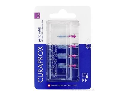 CURAPROX CPS 406 perio refill fialová 4 ks