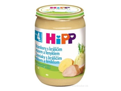 HiPP Príkrm Zemiaky s králičím mäsom a feniklom 190 g