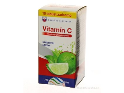 Dobré z SK Vitamín C 200 mg príchuť LIMETKA tbl 60+10 zadarmo (70 ks)