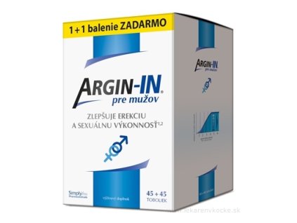 ARGIN-IN pre mužov cps 45 + 45 zadarmo (90 ks)