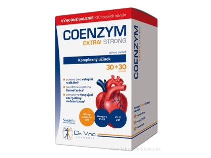 COENZYM EXTRA STRONG 60MG - Da Vinci cps 30+30 zadarmo (60 ks)