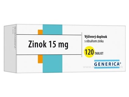 GENERICA Zinok 15 mg 120 ks