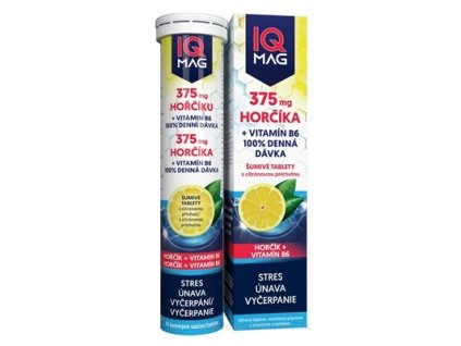 IQ MAG HORČÍK 375 mg + Vitamín B6 20 ks