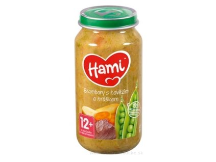 Hami príkrm Zemiaky s hovädzím a hráškom 250 g