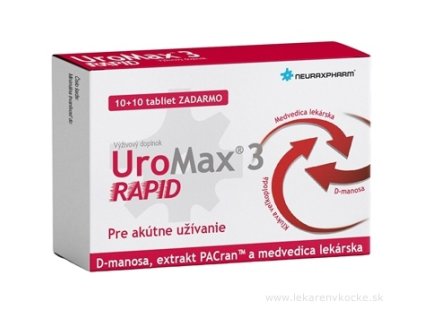 Neuraxpharm UroMax 3 RAPID tbl 10+10 zadarmo (20 ks)