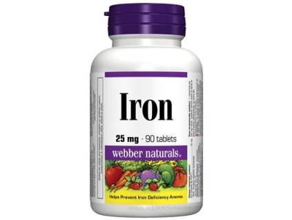 Webber Naturals Železo 25 mg 90 ks