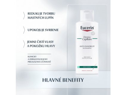 Eucerin DermoCapillaire proti mastným lupinám 250 ml