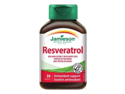 Jamieson Resveratrol 50mg extrakt z červeného vína 30cps.