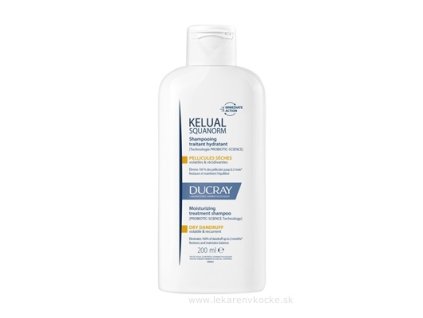 Ducray Kelual Squanorm Šampón proti suchým lupinám 200 ml hydratačný šampón
