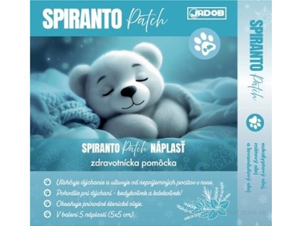 Spiranto Patch náplasť 5 × 5 cm (5 ks) – uvoľnenie nosa a nosových dutín