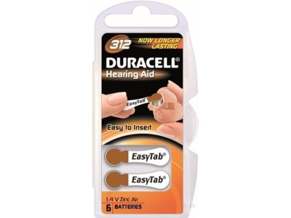 DURACELL HA 312 EASYTAB 1.4V batérie 6 ks