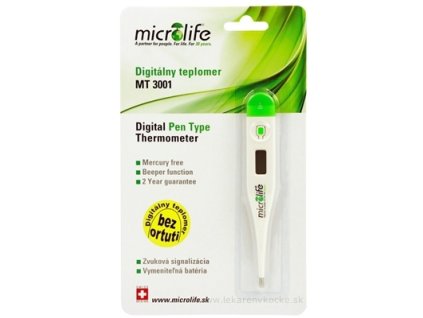 MICROLIFE TEPLOMER DIGITÁLNY MT 3001 GREEN 1 ks