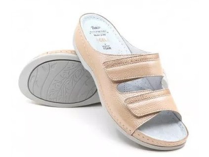 Batz Rea Peach č.37 pohodlné, dámske zdravotné šľapky, na suchý zips