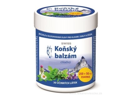 KONSKÝ BALZAM SWISS chladivý 250+50 ml zadarmo (300 ml)