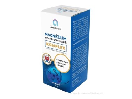 ADAMPharm MAGNÉZIUM+B1+B6+B12+Draslík KOMPLEX 60 ks