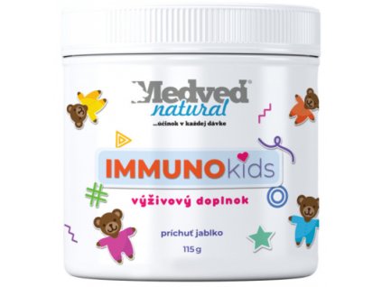 Medveď natural IMMUNO kids jablko 115g