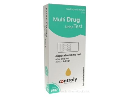 Controly Test MULTIDROGOVÝ súprava na samodiagnostický test zo vzorky moču 1 ks