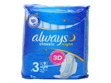 Always Classic hygienické vložky Night 8 ks