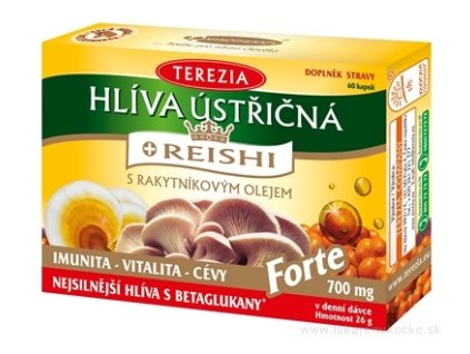 TEREZIA HLIVA USTRICOVITÁ + REISHI 60 ks