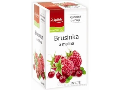 APOTHEKE PREMIER SELECTION ČAJ BRUSNICA A MALINA 20x2 g