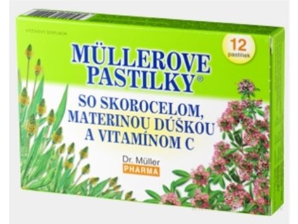 MÜLLEROVE PASTILKY SO SKOR. MAT. DÚŠKOU A VIT. C 12 ks